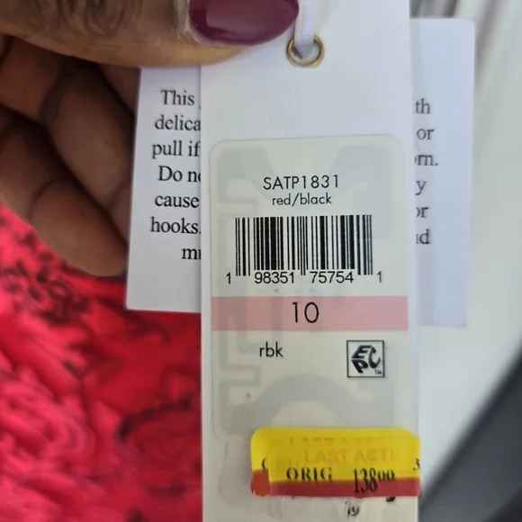 139 Siena V-Neck Dress Sz 10 Women Embroidered-Mesh Sleeveless New Holiday - Picture 8 of 14